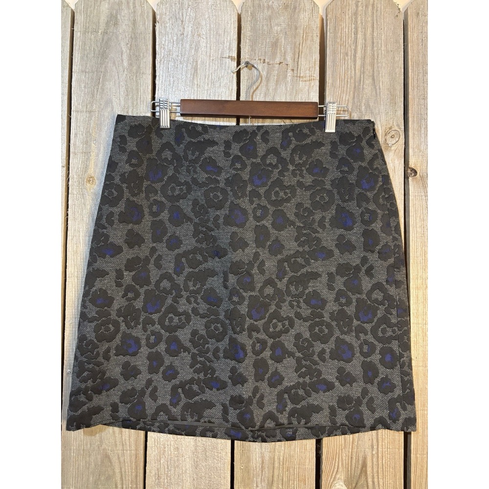 Ann Taylor Textured Animal Print Skirt‎ 12